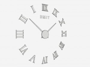 Modern Design Large Wall Clock 03 3D Model