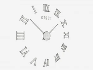 Modern Design Large Wall Clock 03 3D Model
