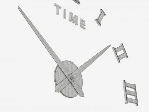 Modern Design Large Wall Clock 03 3D Model
