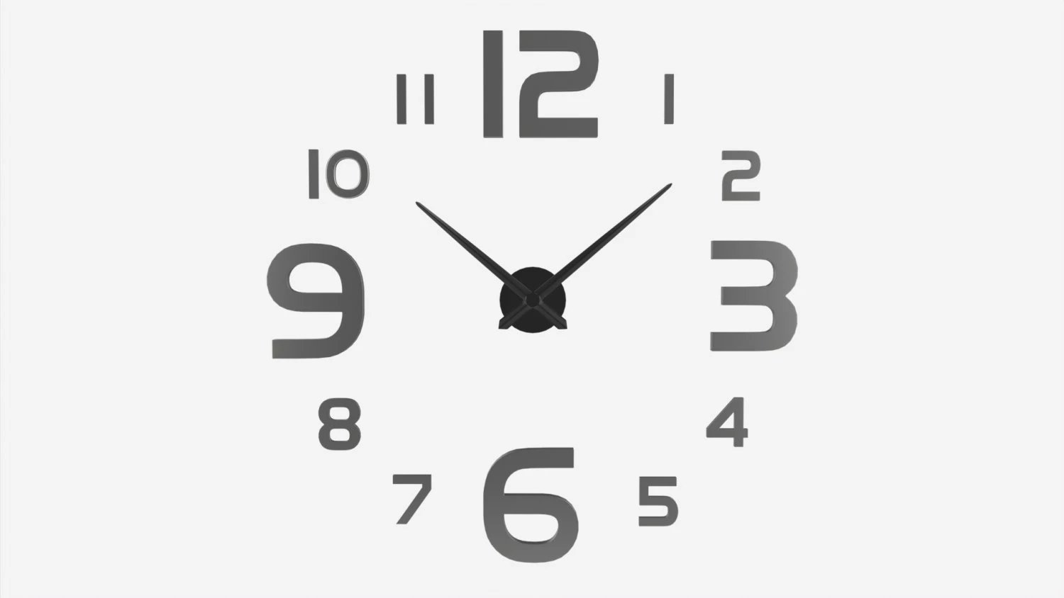 Modern Design Large Wall Clock 04 3D Model .c4d .max .obj .3ds .fbx .stl .blend 