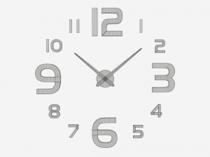 Modern Design Large Wall Clock 04 3D-Modell