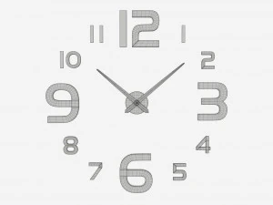 Modern Design Large Wall Clock 04 3D Model