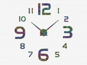 Modern Design Large Wall Clock 04 3D Model