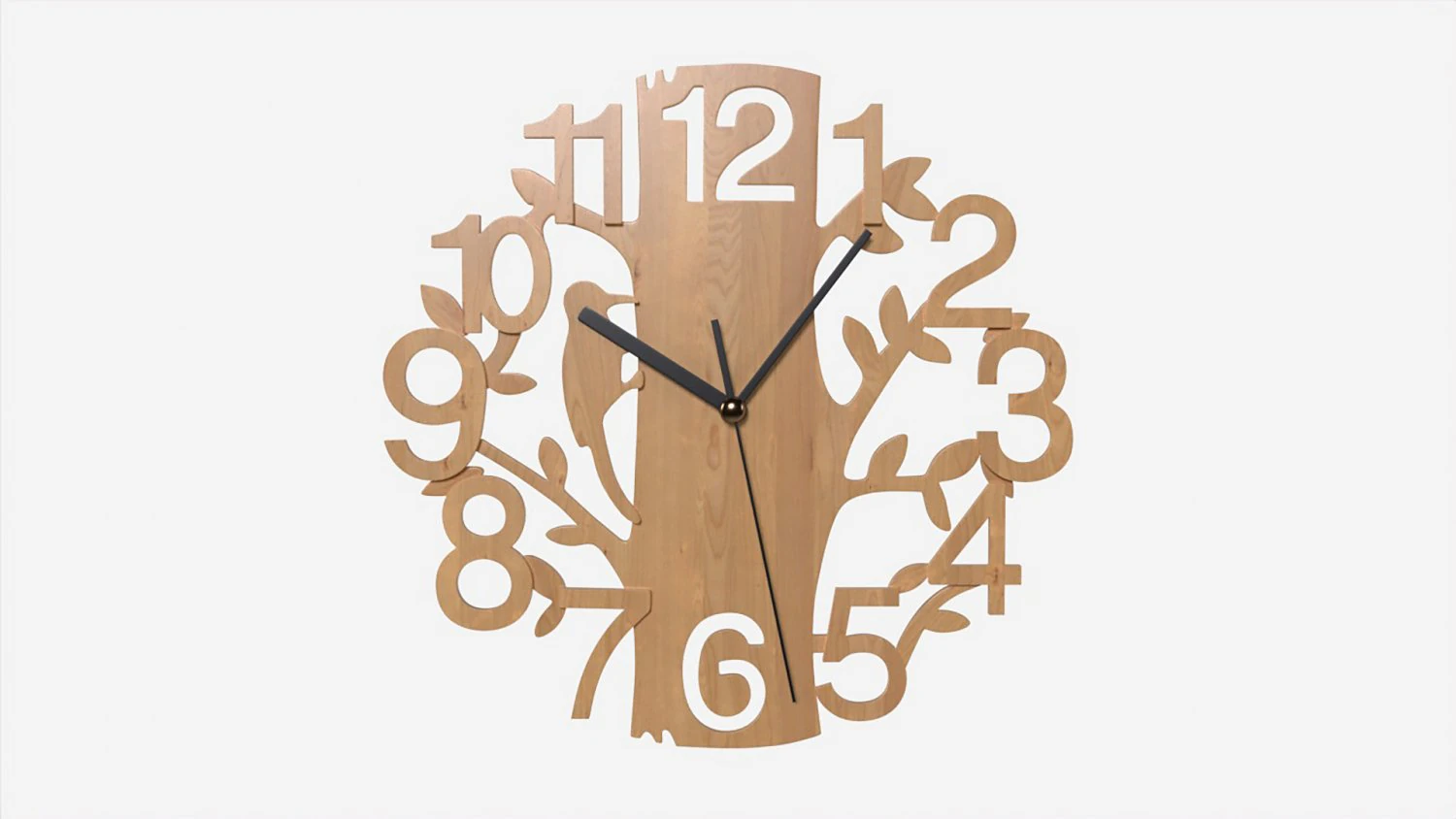 Modern Design Large Wall Clock 05 3D Model .c4d .max .obj .3ds .fbx .stl .blend 