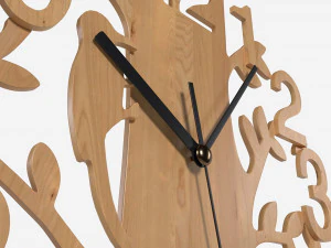 Modern Design Large Wall Clock 05 3D Model