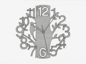 Modern Design Large Wall Clock 05 3D Model