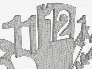 Modern Design Large Wall Clock 05 3D Model