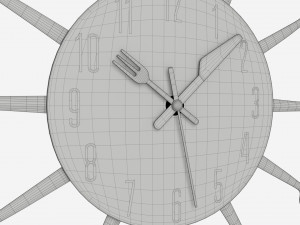 Modern Design Large Wall Clock 08 3Dモデル