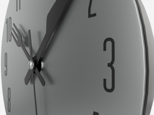 Modern Design Large Wall Clock 09 3D Model