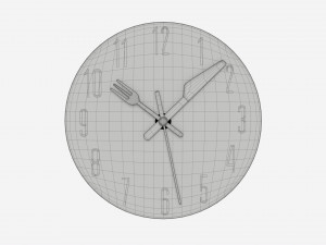 Modern Design Large Wall Clock 09 3D Model
