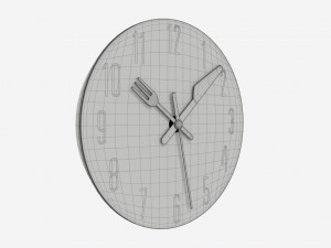 Modern Design Large Wall Clock 09 3D Model