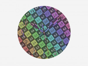 Modern Design Large Wall Clock 09 3D Model