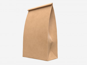 Paper bag packaging 03 3D Model