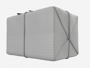 Parcel wrapped in kraft paper Modello 3D
