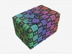 Parcel wrapped in kraft paper 3D Model