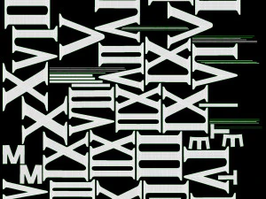 Plastik angka romawi Model 3D