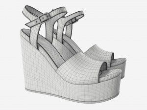 Turquoise women shoes 3D Model