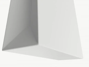 White paper bag with handles 01 3D Model