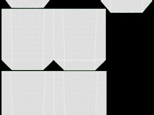 White paper bag with handles 02 3D-Modell