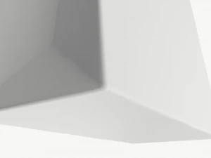 White paper bag with handles 03 3D Model