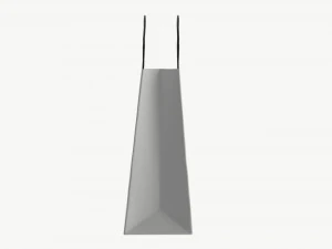 White paper bag with handles 03 3D Model