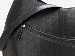 Women shoulder black leather bag 3D Model