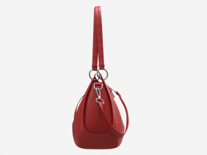 Women shoulder red leather bag Model 3D