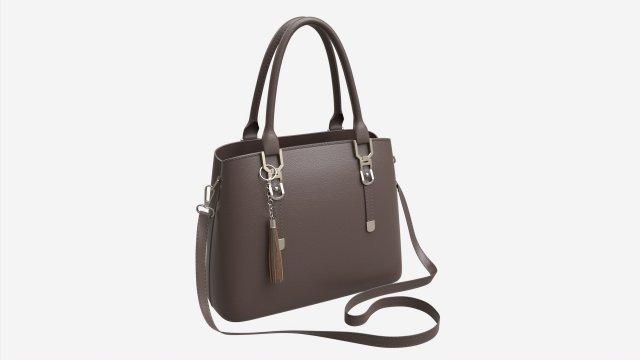 Women summer shoulder bag brown Model 3D .c4d .max .obj .3ds .fbx .stl .blend 
