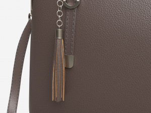 Women summer shoulder bag brown Model 3D