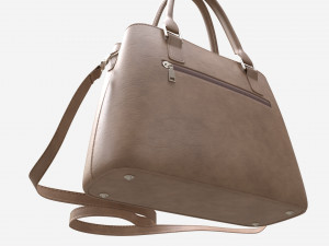 Women summer shoulder bag light brown Modelo 3D