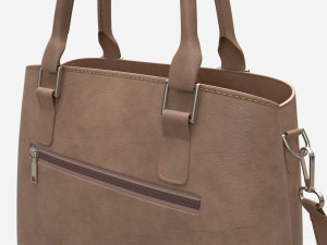 Women summer shoulder bag light brown Modelo 3D