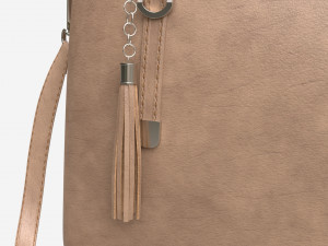Women summer shoulder bag light brown Modelo 3D