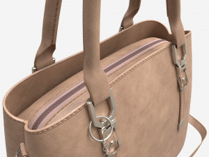 Women summer shoulder bag light brown Modelo 3D