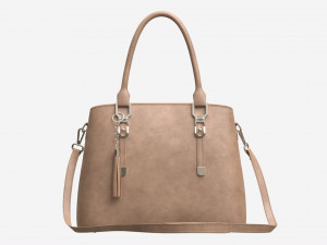 Women summer shoulder bag light brown Modelo 3D