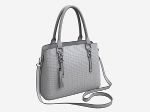 Women summer shoulder bag light brown Modelo 3D