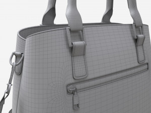 Women summer shoulder bag light brown Modelo 3D