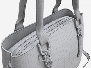 Women summer shoulder bag light brown Modelo 3D