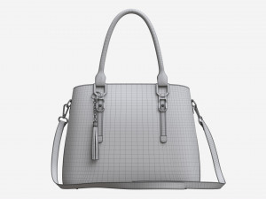 Women summer shoulder bag light brown Modelo 3D