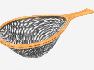 Wooden fly fishing net 3D Модель