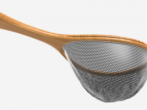 Wooden fly fishing net 3D Модель