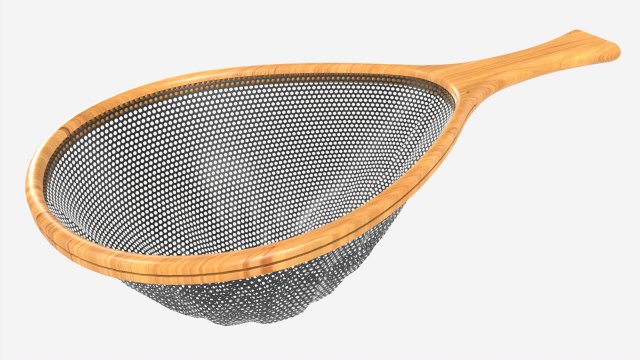 Wooden fly fishing net 3D Model in Cookware Tools 3DExport