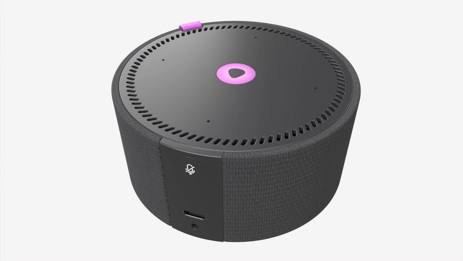 Yandex Station Mini assistente vocale con altoparlante intelligente Alice Modello 3D .c4d .max .obj .3ds .fbx .stl .blend