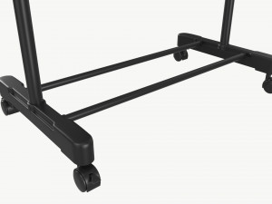 Adjustable Rolling Clothes Hanger Modelo 3D