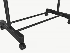 Adjustable Rolling Clothes Hanger 3D Model