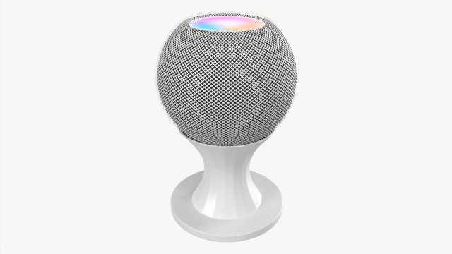 Apple HomePod mini 02 3Dモデル .c4d .max .obj .3ds .fbx .stl .blend 