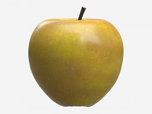 Apple single fruit gala green 3D 모델