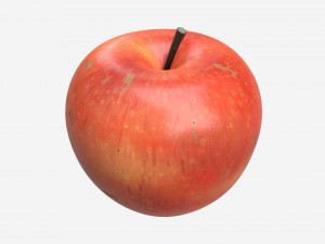 Apple single fruit gala red 3Dモデル