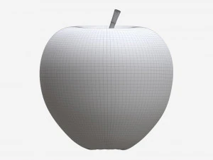 Apple single fruit gala red 3D Model