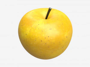 Apple single fruit golden 3D Model