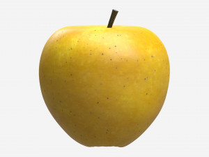 Apple single fruit golden Model 3D